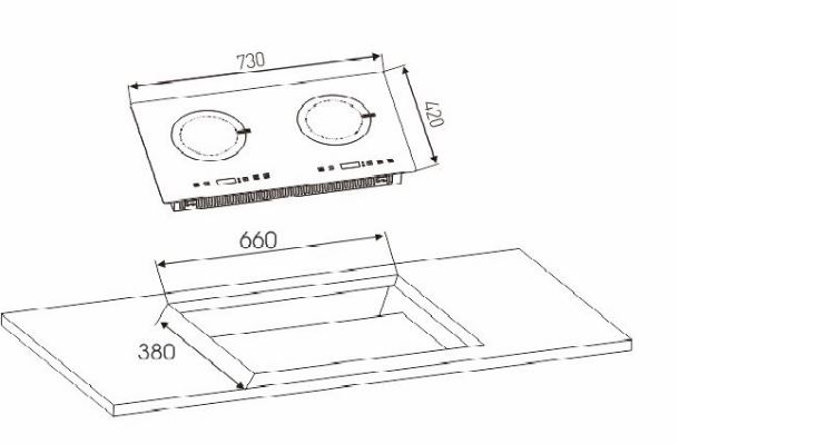 3. Thông tin sản phẩm bếp từ Arber AB 386