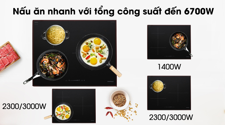 Bếp từ Hafele HC-I603D 536.61.631 10 4. Bếp từ Hafele HC-I603D 536.61.631 giúp nấu ăn nhanh hơn