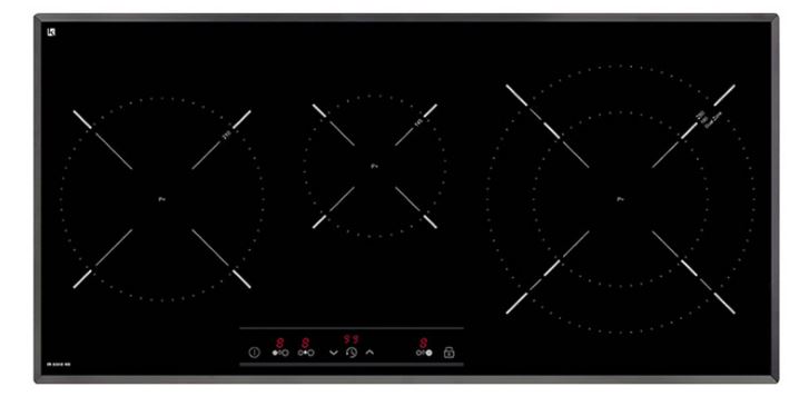 1. Bếp từ Teka IR 8300 HS với thiết kế gồm 3 vùng nấu linh hoạt