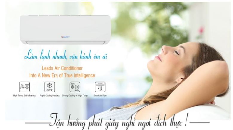 10. Điều hòa Dairrry giá rẻ chính hãng cho khả năng làm lạnh nhanh, vận hành êm ái 
