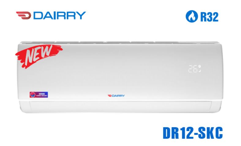 1. Điều hòa 12000BTU Dairry DR12-SKC có thiết kế nguyên khối chắc chắn.