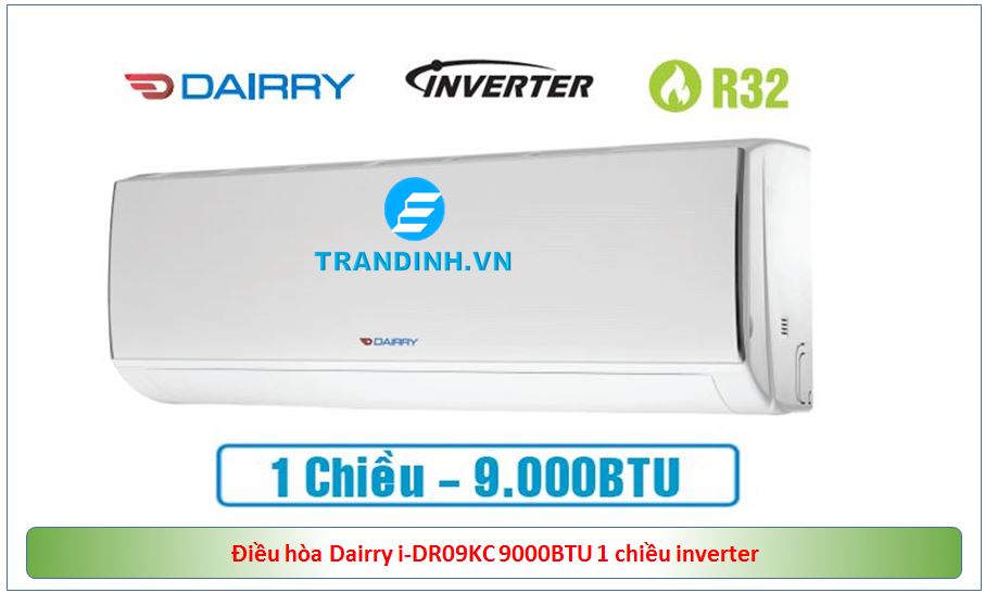 1. Điều hòa Dairry i-DR09KC có thiết kế đường nét tinh tế sang trọng