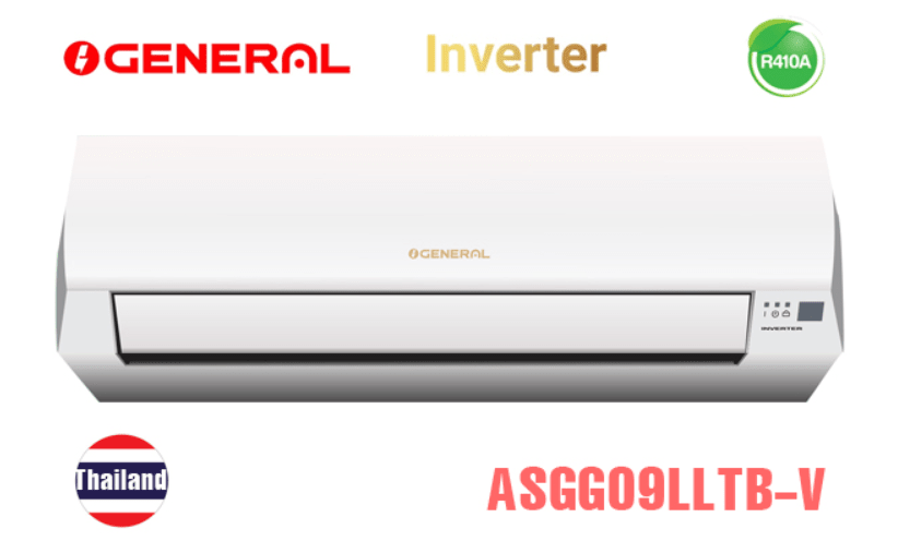 1. Điều hòa General ASGG09LLTB-V 9000BTU 2 chiều inverter có thiết kế gọn gàng, sang trọng