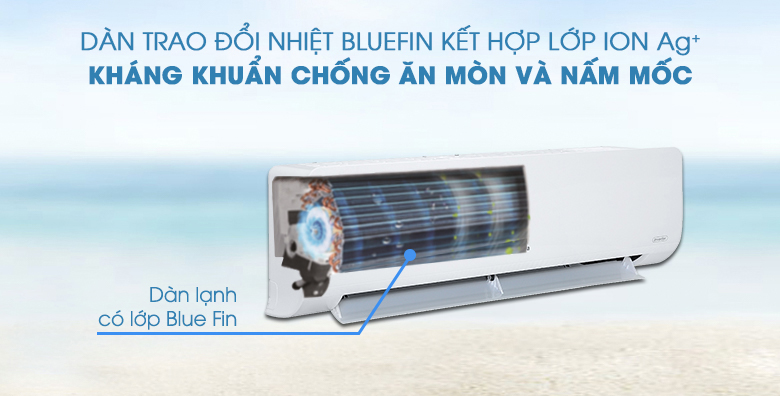 Điều hòa Nagakawa dàn trao đổi nhiệt phủ ion Ag