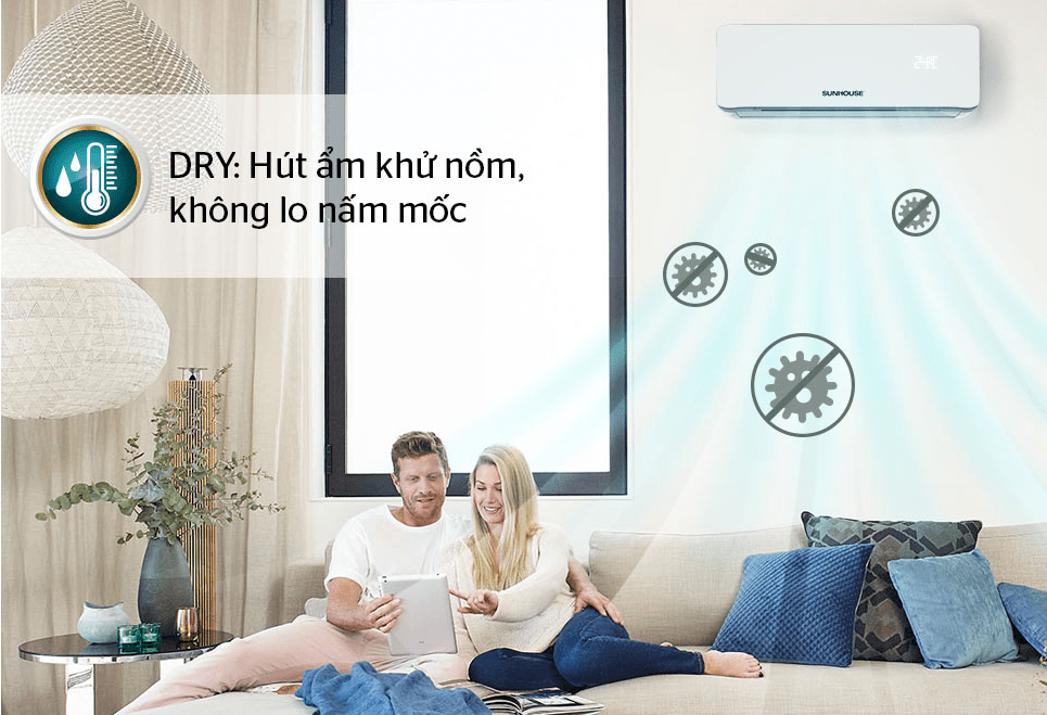 4. Máy lạnh Sunhouse SHR-AW09C310 sử dụng Gas R410a an toàn sức khỏe, thân thiện môi trường
