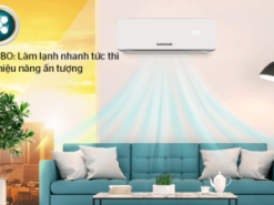 3. Chế độ Turbo làm lạnh nhanh chóng trên máy lạnh Sunhouse AW09C320