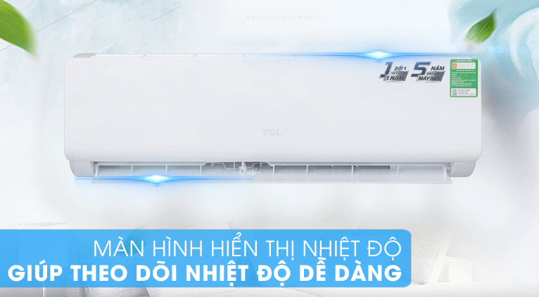 5. Màn hình hiển thị nhiệt độ tiện lợi trên dàn lạnh máy điều hòa TCL TAC-N09CSKC41