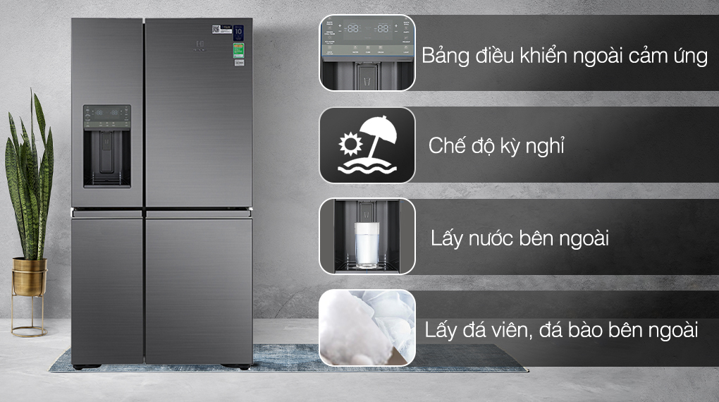 Tủ lạnh Electrolux Inverter 609 Lít EQE6879A-B 12 Tủ lạnh Electrolux Inverter 609 Lít EQE6879A-B - Tiện ích