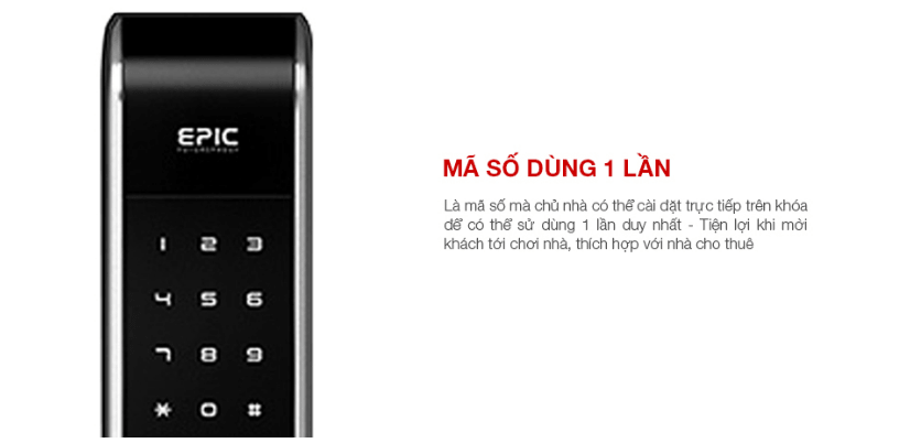 Chức năng cài đặt thiết lập mã số một lần
