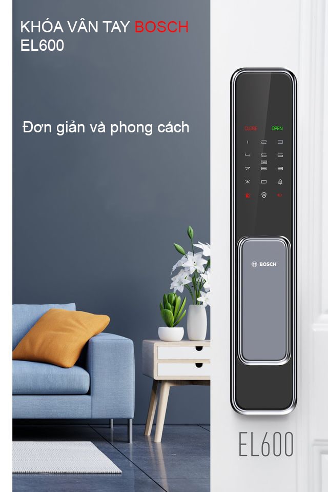 2. Tính năng công nghệ khóa vân tay Bosch EL-600BKB