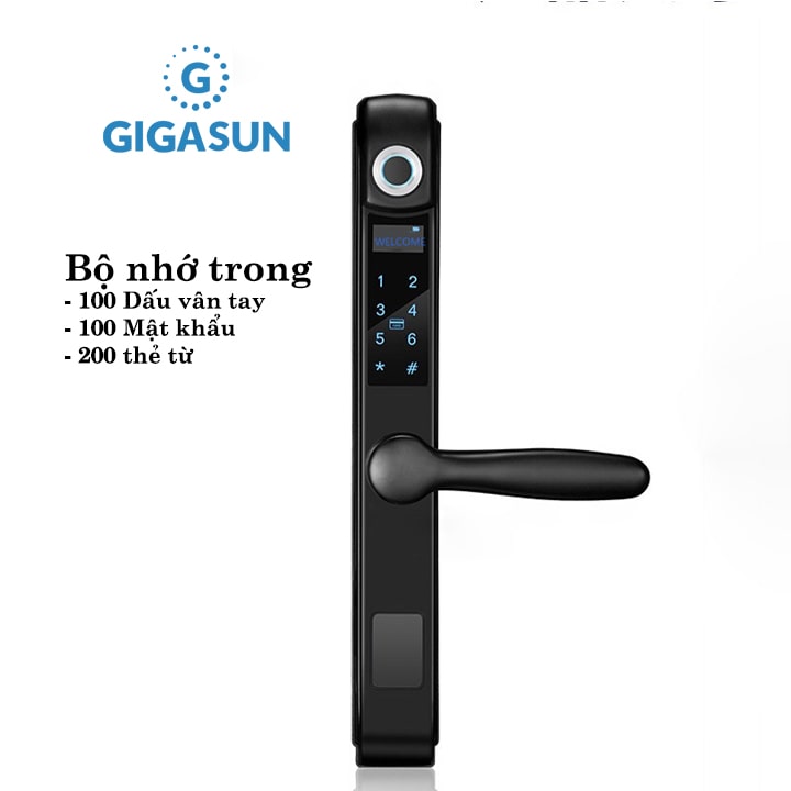 Khoá cửa thông minh Gigasun A03B đa dạng các chức năng mở khoá