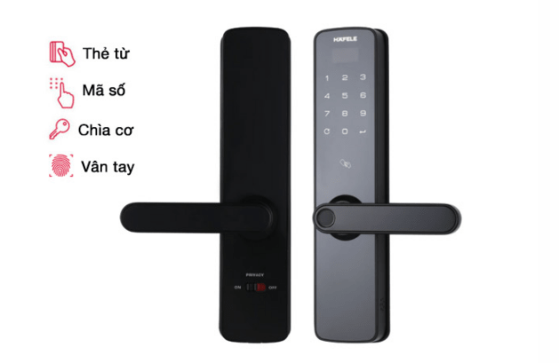 Khoá điện tử Hafele DL7100 trang bị 4 tính năng mở khoá tiện lợi