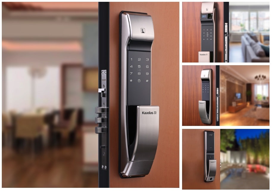 4. Lắp đặt khoá trên nhiều chất liệu cửa