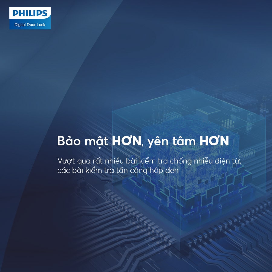 8. Chất lượng khoá cửa thông minh Philips 5100 5HBKS đã được kiểm duyệt