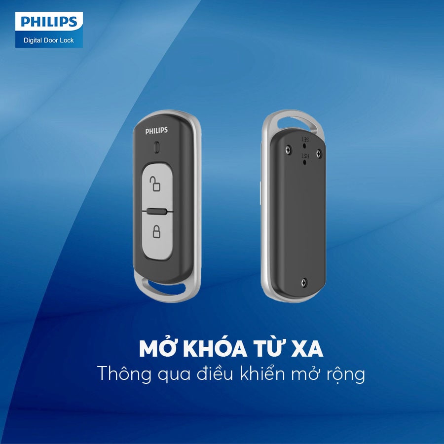 4. Khoá cửa Philips 5100-5HBKS trang bị 5 phương thức mở khoá tiện dụng
