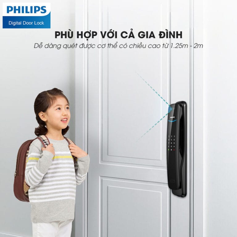 6. Tính năng nhận diện khuôn mặt thông minh trên khoá Philips DDL702 3D Face