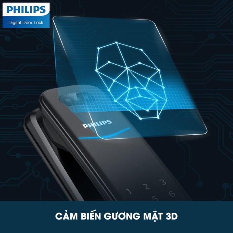 6. Tính năng nhận diện khuôn mặt thông minh trên khoá Philips DDL702 3D Face