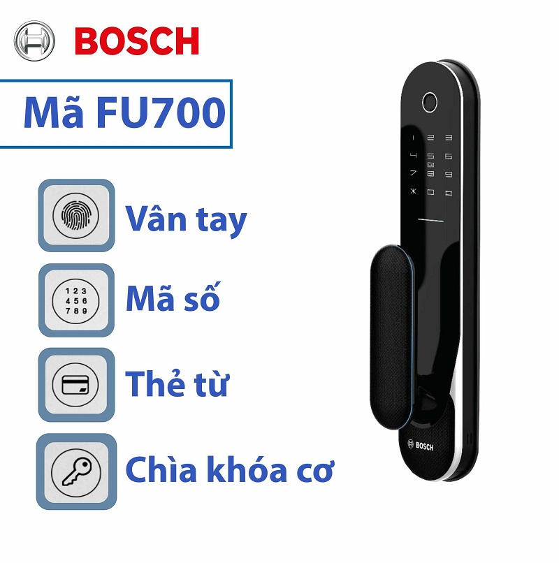 Khoá điện tử Bosch FU700 2 2. Tính ưnăng mở khoá thông minh.