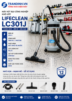 Máy hút bụi công nghiệp LifeClean LC301J