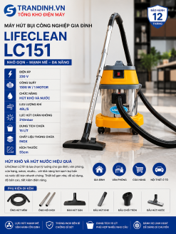 Máy hút bụi công nghiệp LifeClean LC151