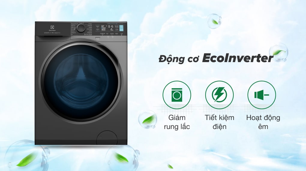 Máy giặt Electrolux Inverter 10 kg EWF1042R7SB 4 Máy giặt Electrolux trang bị công nghệ Eco Inverter tiết kiệm điện, nước siêu hiệu quả