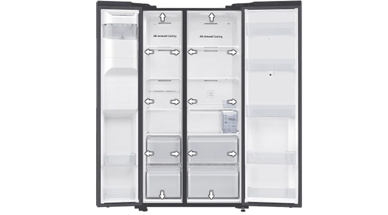 Không gian sử dụng tủ được mở rộng tối đa nhờ công nghệ SpaceMax™ 