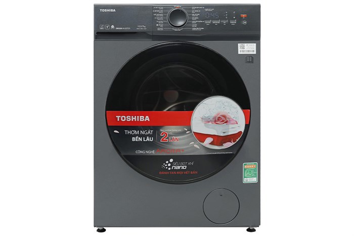 Máy giặt sấy Toshiba Inverter TWD-T21BU115UWV(MG) giặt 10.5 kg - sấy 7 kg 3 Máy giặt sấy Toshiba Inverter giặt 10.5 kg - sấy 7 kg TWD-T21BU115UWV(MG)