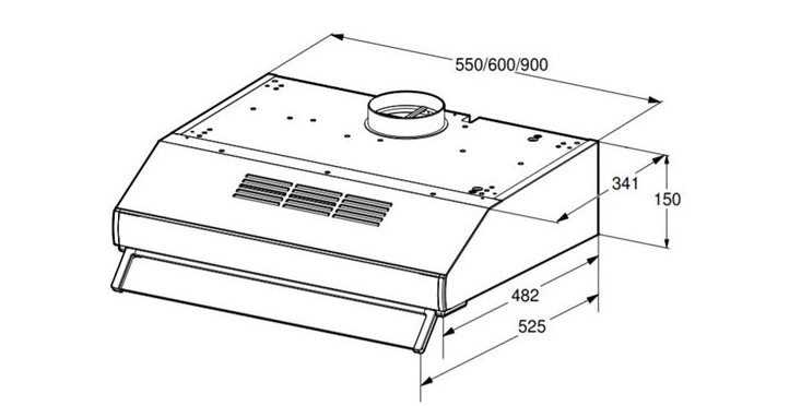 1. Máy húi mùi DHU635HB sử dụng chất liệu thép không gỉ