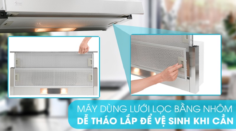 Máy hút mùi Teka TLR2 72 SS 6 3. Khử mùi linh hoạt với 2 chế độ