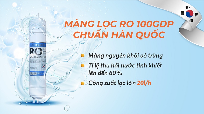 Máy lọc nước Karofi Livotec 311 5 Màng lọc RO nguyên khối - Đảm bảo nguồn nước tinh khiết nhất