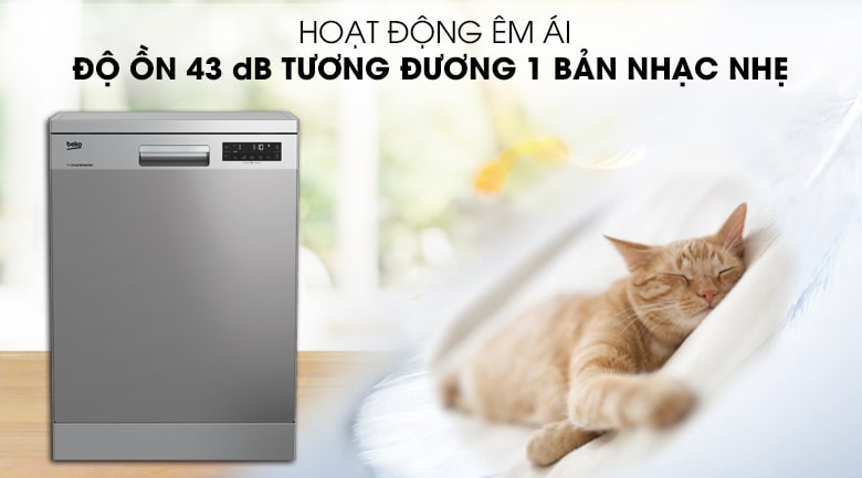 Vận hành êm ái với độ ồn cực thấp 43 dB
