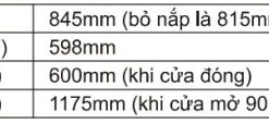 7. Thông số kỹ thuật Máy rửa bát Fujishan FJVN15- S08AF