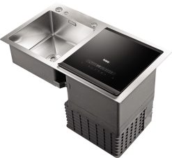 Máy rửa chén kết hợp bồn rửa KAFF KF-SWM6 (6 bộ)