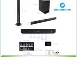 Cấu tạo sản phẩm dàn âm thanh Sony 5.1 HT-RT40 600 W