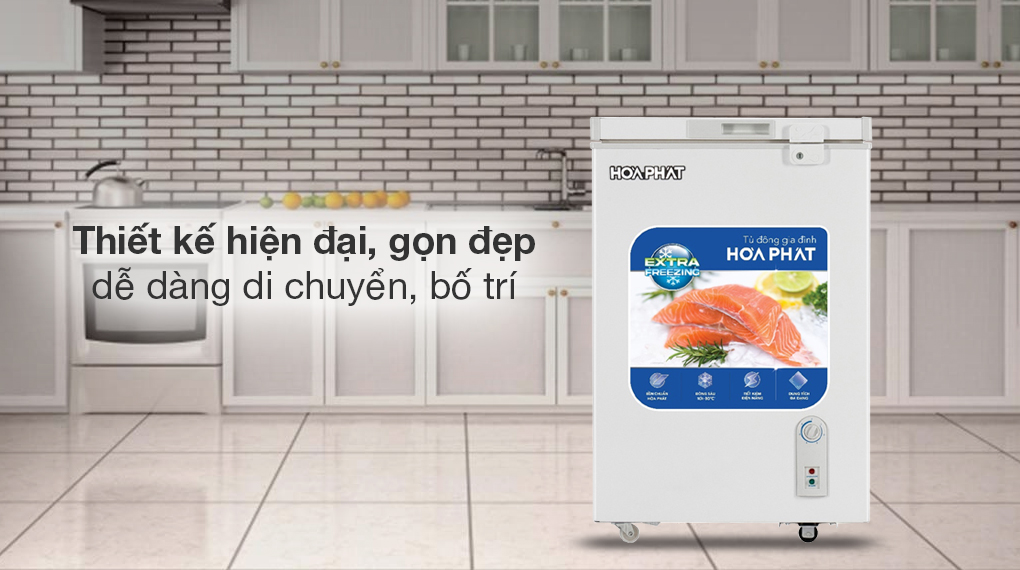Tủ đông Hòa Phát 107 lít HPF AN6107 - Thiết kế Tủ đông Hòa Phát 107 lít HPF AN6107 - Thiết kế