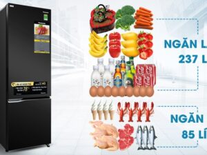 3. Tủ lạnh Panasonic NR-BC360QKVN phù hợp gia đình có từ 3 - 4 người
