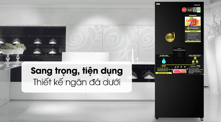 Tủ lạnh Panasonic NR-BX421GPKV 377L có thiết kế tinh tế, hiện đại