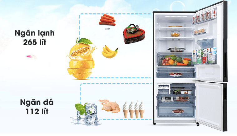 Tủ lạnh Panasonic NR BX421GPKV phù hợp với gia đình có 3 - 4 thành viên