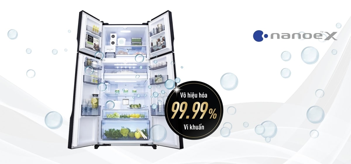 Công nghệ NanoeX giúp bảo quản thực phẩm tối ưu, khử khuẩn hiệu quả