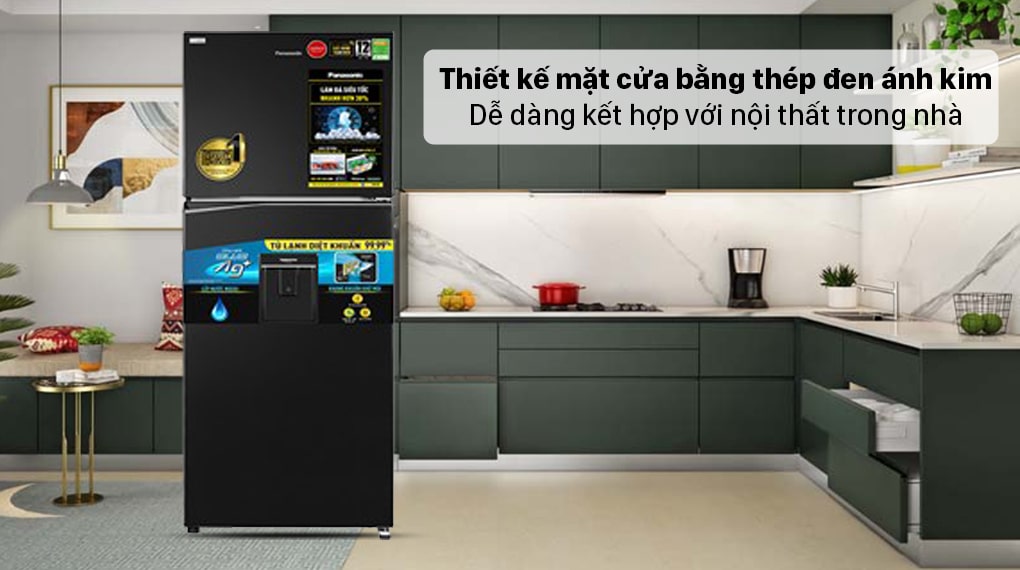 Tủ lạnh Panasonic inverter 326 Lít NR-TL351GPKV Thiết kế thông minh và sang trọng