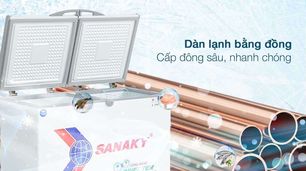 Tủ đông Sanaky Inverter 220 lít VH-2899W3