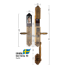 Khóa cửa đại sảnh Demax SL 988 GB BRASS