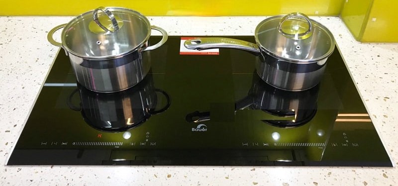 Bếp từ Bauer BE358SA 10 3. Bếp từ Bauer BE358SA gồm 2 vùng nấu linh hoạt