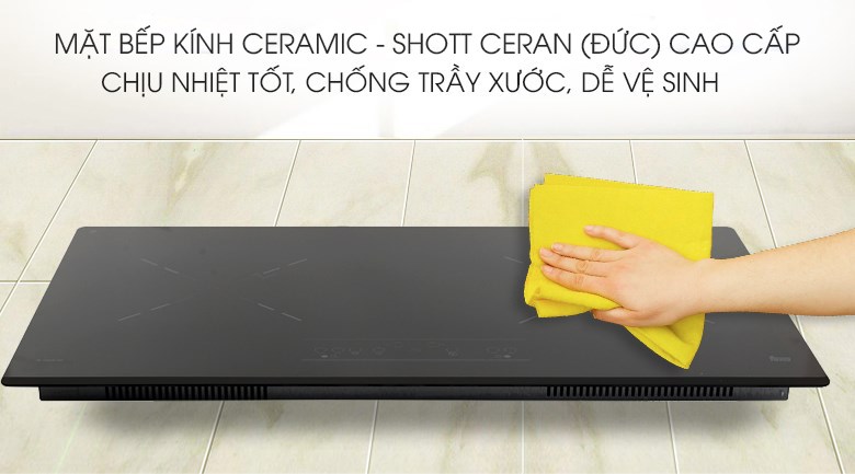 2. Mặt kính Schott Ceran cao cấp.