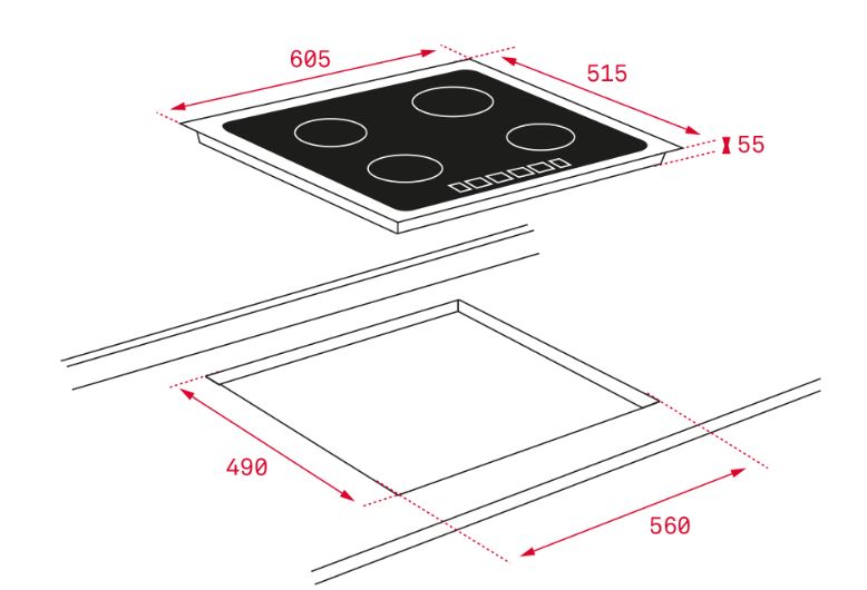 7. Thông tin sản phẩm bếp từ Teka IT 6350 IKNOB