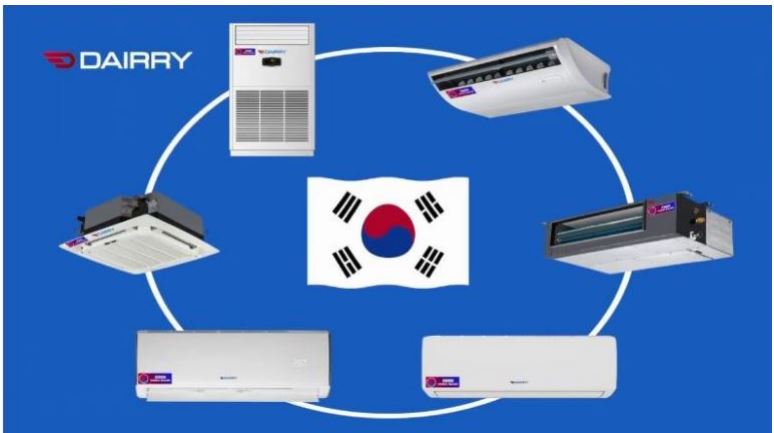 2. Máy lạnh Dairry 24000BTU DR24-KC đến từ thương hiệu Hàn Quốc