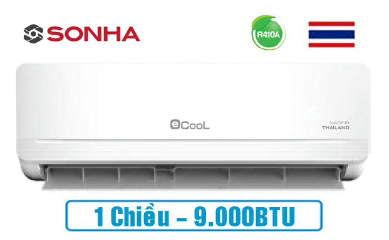 dieu hoa ecool ecl 1e09st 9000BTU 1 chieu