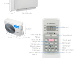 1. Hình ảnh tổng quan điều hoà Midea Inverter 1 HP MSAB-10CRDN8