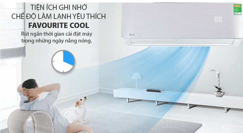 6. Tính năng Favourite Cool - Ghi nhớ chế độ làm lạnh ưa thích