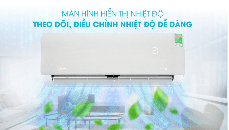 8. Màn hình hiển thị nhiệt độ trên dàn lạnh tiện lợi